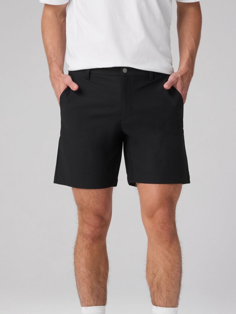 Fabletics The Don Short 8" Black NWT Size 35